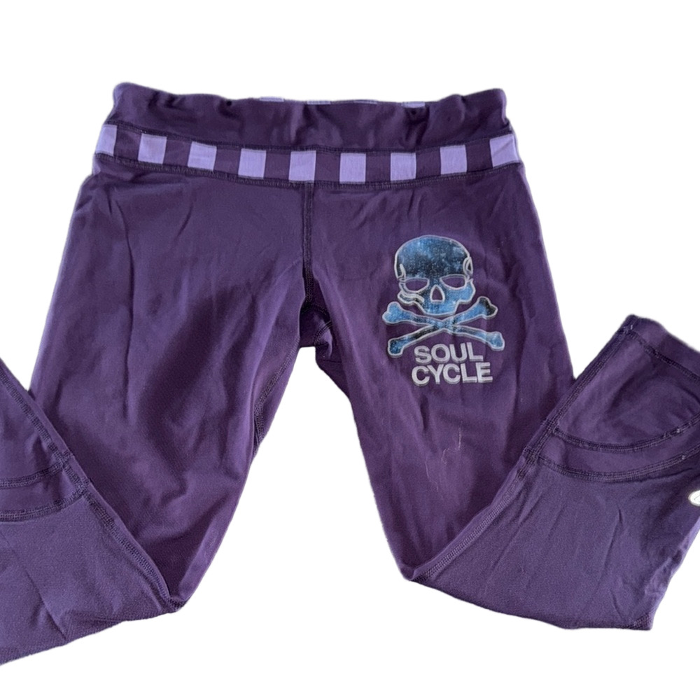 Lululemon SoulCycle Purple skull Leggings lululemon capri length